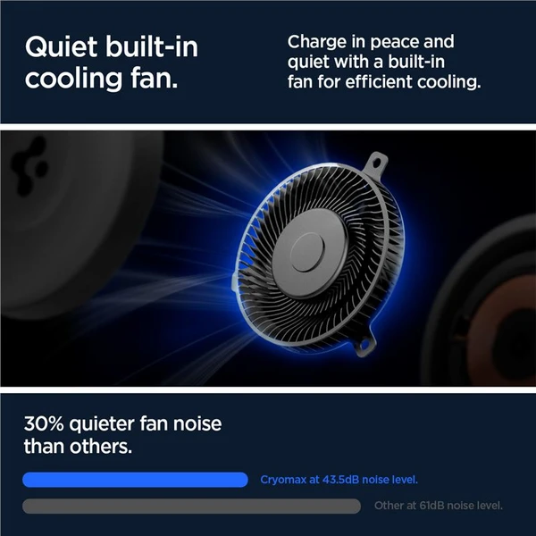 Spigen OneTap Pro 3 Cryomax Air Vent MagSafe držák do auta s chlazením, černý - Držáky - Obrázek b937ffe88c564be1b96293478aba059e