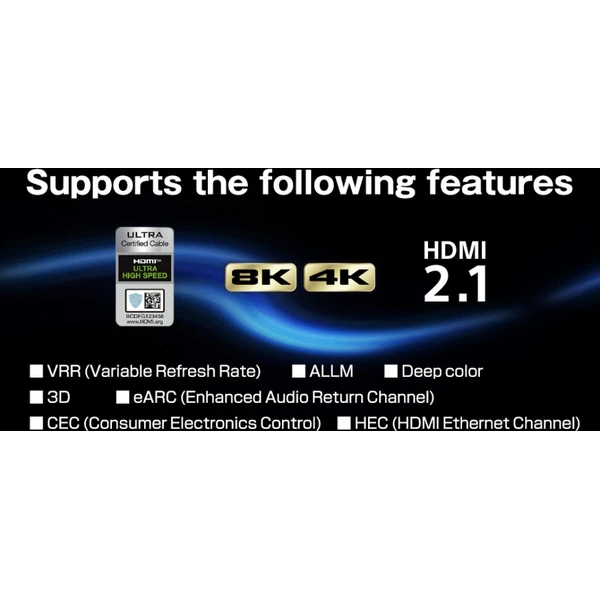 Hori 8K Ultra High Speed HDMI kabel 2.1 pro PS5 2m - Kabely - Obrázek c17de8f91a6f4dbe92525435ef89d282