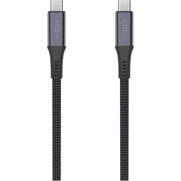 FIXED Multimedia Cabel USB-C napájecí a datový kabel 4K/60z, 20Gbps, 240W, 1,2m šedý - Kabely a redukce - Obrázek cffdb16a79904c49b46d291a1c51c929
