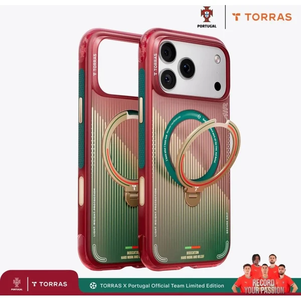 Torras Ostand Q3 Air World Cup Limited MagSafe kryt iPhone 17 Pro Max red & green - Pouzdra - Obrázek d_1a82ac53e71f4e0e93058062004e3330