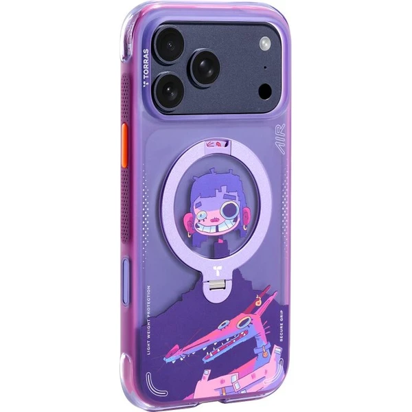 Torras Ostand Q3 Air Gawx Limited MagSafe kryt iPhone 17 Pro Neon night muse - Pouzdra - Obrázek d_23feb58f70244a388d11c22042fd204b