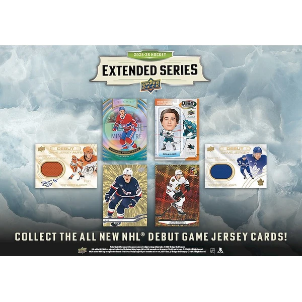 2025-26 Upper Deck Extended Series Hockey Blaster Box - Hokejové karty - Obrázek d_30dd6a70437648168d9180b10b81717b