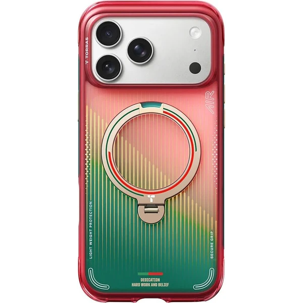 Torras Ostand Q3 Air World Cup Limited MagSafe kryt iPhone 17 Pro red & green - Pouzdra - Obrázek d_55c3990a602a4a57b7e68e642884a6ba