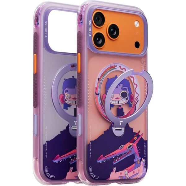 Torras Ostand Q3 Air Gawx Limited MagSafe kryt iPhone 17 Pro Neon night muse - Pouzdra - Obrázek d_806047e1ba6941849718be79a2a25835