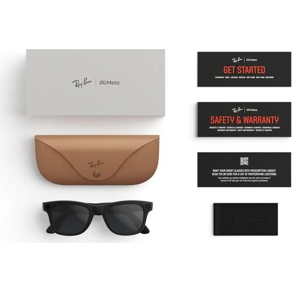 Meta RAY-BAN Wayfarer Gen2 (Standardní) chytré matné brýle (zatmavovací - čiré/šedé) černé - AR brýle - Obrázek d_827feac9d7244b65822f0ca8ce17d852