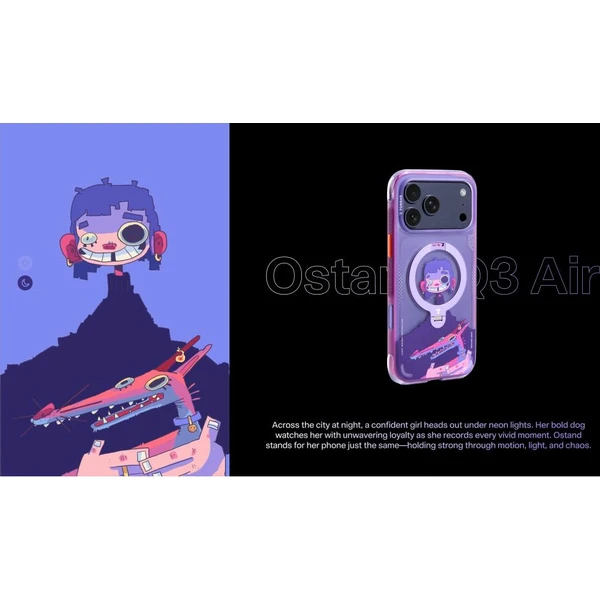 Torras Ostand Q3 Air Gawx Limited MagSafe kryt iPhone 17 Pro Max Neon night muse - Pouzdra - Obrázek d_a2ebbfa6ecf942eebab8af7690e5403b