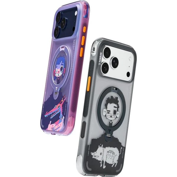 Torras Ostand Q3 Air Gawx Limited MagSafe kryt iPhone 17 Pro Neon night muse - Pouzdra - Obrázek d_bd90d979c32247dc8ea742926dccd723