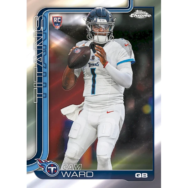 Sběratelské karty Topps 2025 Chrome Football - Mega Box - Fotbalové karty - Obrázek d_bef3474487974c05b4a9b48da2cfe64b