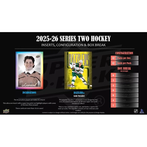 Hokejové karty 2025-26 Upper Deck Series 2 Hockey Hobby Box - Hokejové karty - Obrázek d_fc632a862a1047949117f4f0671dccb0