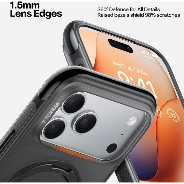 Torras Ostand O3 Air MagSafe kryt iPhone 17 Pro obsidian black - Pouzdra - Obrázek e204c26cebcb4530b38ade8b8d7e0122