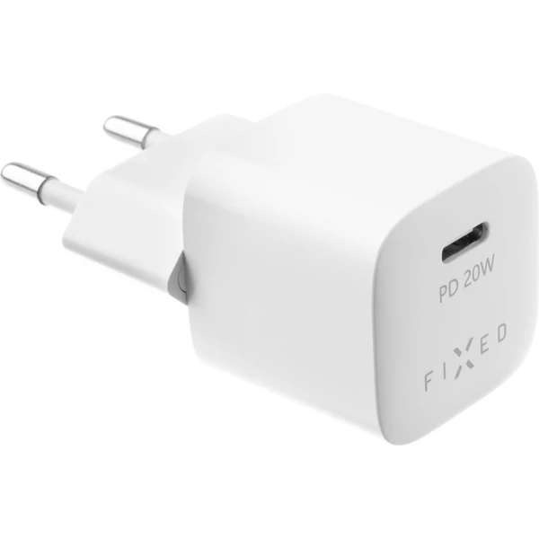 FIXED Mini nabíječka s USB-C a USB-C/Lightning kabelem, PD, 1 m, MFI, 20W, bílá - Nabíječky - Obrázek f0b67189cc3f4846af970b02190adec7