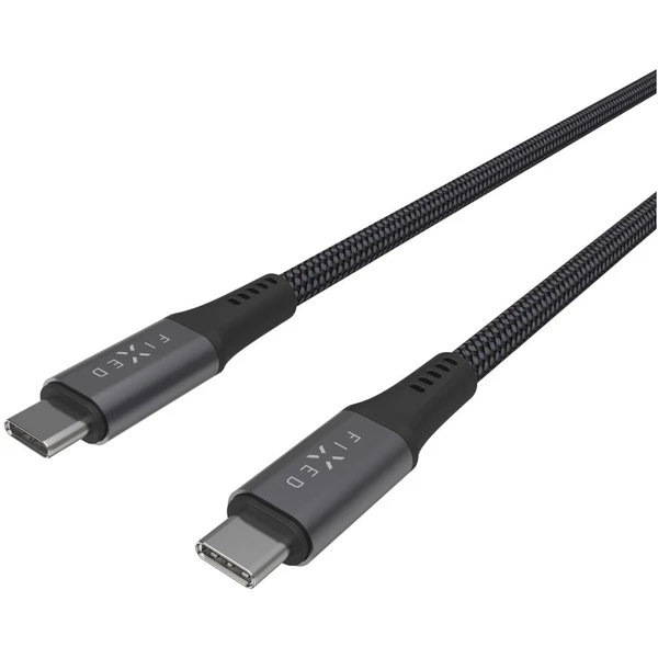 FIXED Multimedia Cabel USB-C napájecí a datový kabel 4K/60z, 20Gbps, 240W, 1,2m šedý - Kabely a redukce - Obrázek f1944b3fbd3e49cdabe9e0a5873461fa